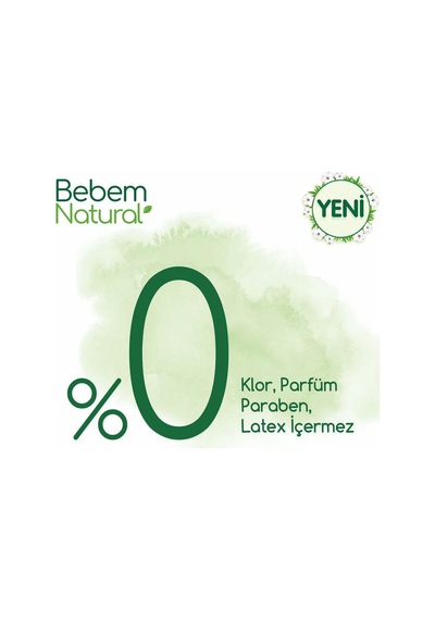 Bebem Bebek Bezi Natural Beden:4 7-14kg Maxi 208 Adet 4 Numara