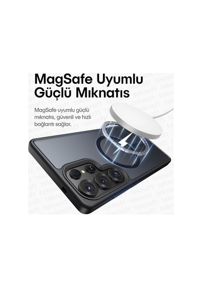 Samsung Galaxy S25 Ultra İçin Mattpro Serisi Magsafe İle Uyumlu Ultra Güçlü Yumuşak Silikon Darbeye Dayanıklı Mat Kılıf