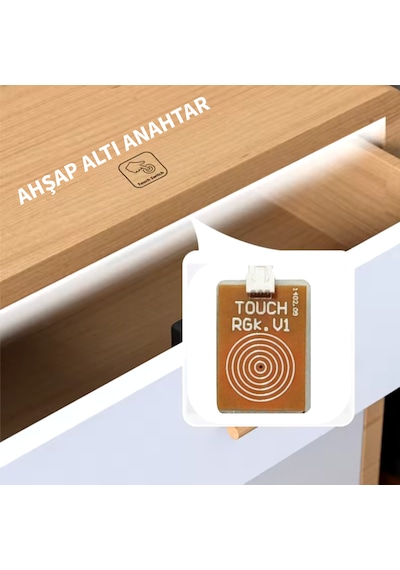 Ahşap Arkası Dokunmatik Sensör (220V ŞERİT LED BAĞLANTILI)