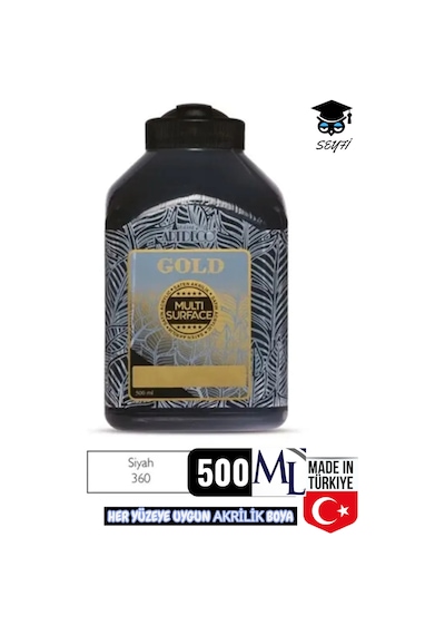 500 Ml Multi Surface Akrilik Boya Her Yüzeye Uygun Artdeco 0000 Naturel