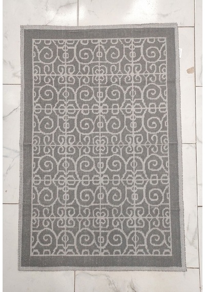 Pamuklu Bukle Lüks Kilim 80x125 -soni Gri Gri