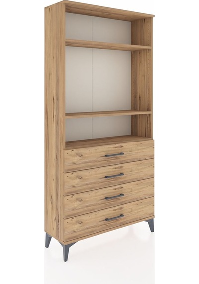 Arges Dolap 3 Raflı 4 Çekmeceli 88x30x182 Çam-çam Çam Arges Dolap 3 Raflı 4 Çekmeceli 88x30x182 Çam-çam Çam