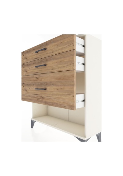 Arges Şifonyer 3 Çekmeceli 88x30x106 Aytaşı-çam Aytaşı