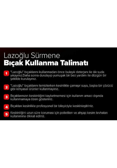 7 Parça Sürmene Kurban Kasap Seti - 3 Lü El Yapmı Sürmene Bıçak S Ahşap