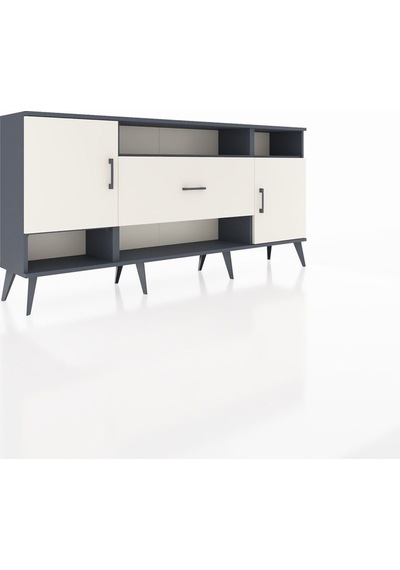 Arges Konsol 5 Raflı Tek Çekmeceli 2 Kapaklı 176x30x83 Antrasit-aytaşı/aytaşı Aytaşı/aytaşı Arges Konsol 5 Raflı Tek Çekmeceli 2 Kapaklı 176x30x83 Antrasit-aytaşı/aytaşı Aytaşı/aytaşı