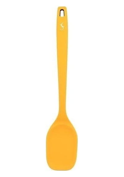 Lurch - Platin Silikon Servis Kaşığı 33,5 Cm Sarı - Yanmaz, Yapışmaz, Bükülmez, Çizmez, Tat Ve Koku Bırakmaz - 240054