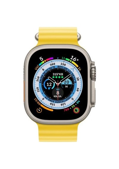 Apple Uyumlu Watch 42mm 44mm 45mm 49mm 1/2/3/4/5/6/se/7/8/ultra Akıllı Saat Ocean Kordon Ve Kayışı Sarı