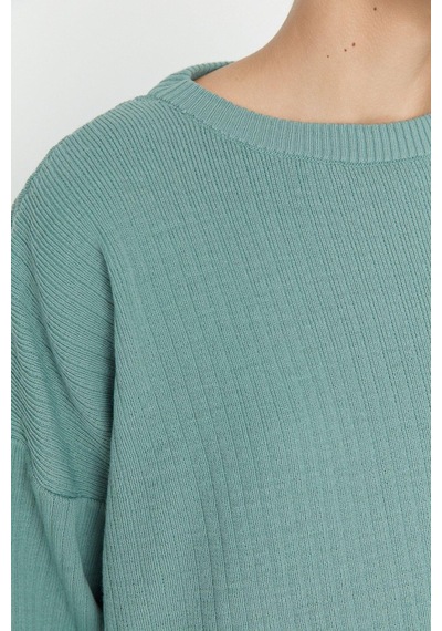 Ersefa Tarz Kadın Modern Moda Normal Bel Boru Paça Bisiklet Yaka Basic B Mint Ersefa Tarz Kadın Modern Moda Normal Bel Boru Paça Bisiklet Yaka Basic B Mint