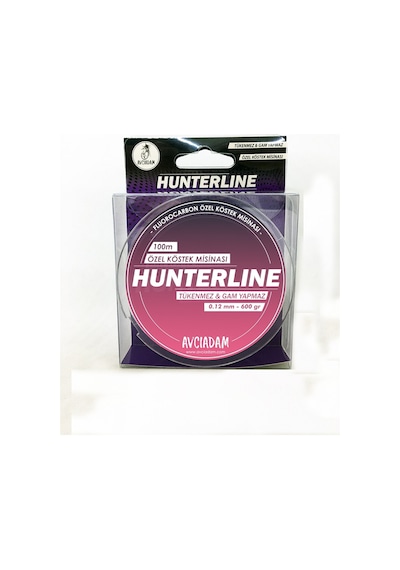Hunterlıne 0,12Mm - 600Gr 100M Fluorocarbon Köstek Misinası