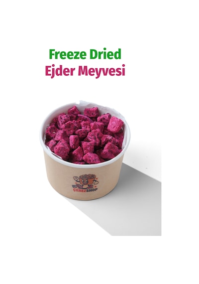 Freeze Dried Küp Ejder Meyvesi Dondurularak Kurutulmuş Meyve Cipsi 80 G