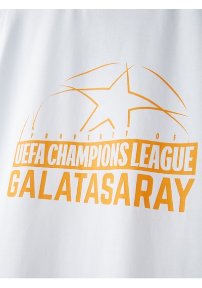 Gsstore Galatasaray Ucl Erkek T-shirt E252219 Beyaz