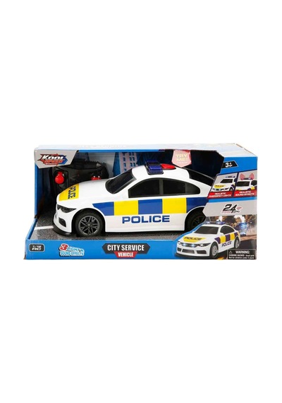 Kool Speed 1:16 Ölçek Sesli Işıklı Polis Arabası Oyuncak - Sürtmeli Şehir Aracı