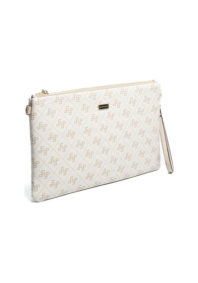 Silver Polo Sp1034 Kadın Portföy & Clutch Monogram Bej-kum Beji