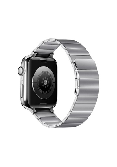 Apple Watch 38mm Kr404 Huks Kordon - Gümüş
