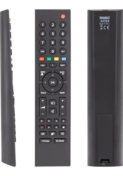 Kl Arçelik Uyumlu-beko My Media Tuşlu Lcd Tv Kumanda Rc3214803-tp6187r-p1-m7485600127x 70119 40040 33729