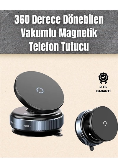 Çok Yönlü Döner Başlıklı Vakumlu Araç Telefon Standı - Sert Yollarda Stabil Kullanım Çok Renkli