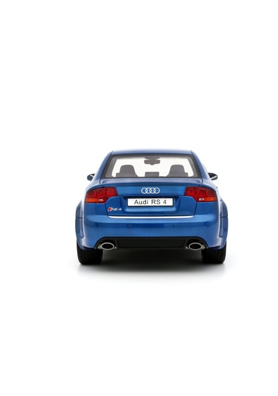 1:18 Ölçek Otto 2007 Audi Rs 4 B7 Sedan Sprint Blue Resin Kapalı Minyatür Model Araba 25cm