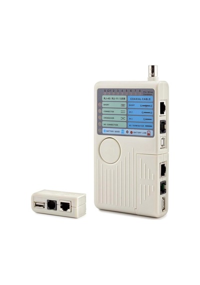 Kablo Test Cihazı Rj11 + Rj45 + Bnc + Usb