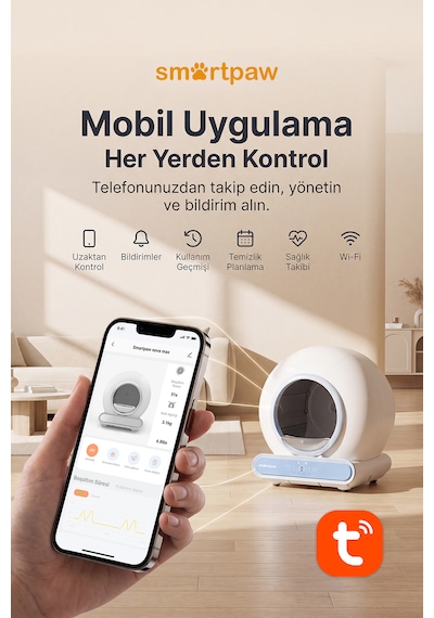Smartpaw Nova Cat Akıllı Otomatik Kedi Tuvaleti Distribütör Garantili