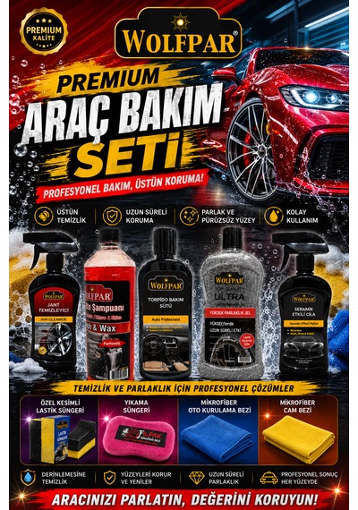 Premium Araç Bakım Seti Komple Araç Temizlik Ve Koruma Paketi