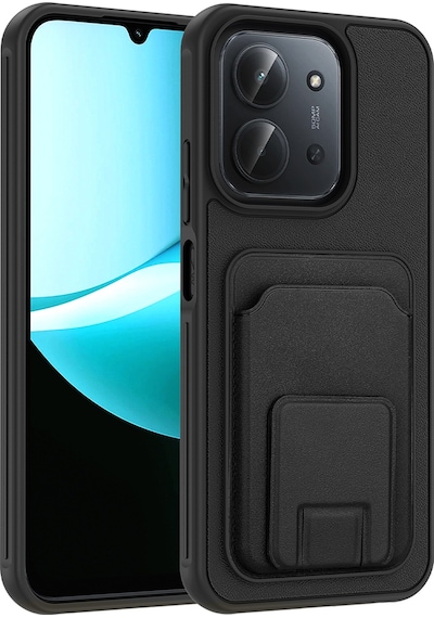 Xiaomi Redmi 15c Kılıf Kartlıklı Tpu Zore Bikart Kapak Siyah