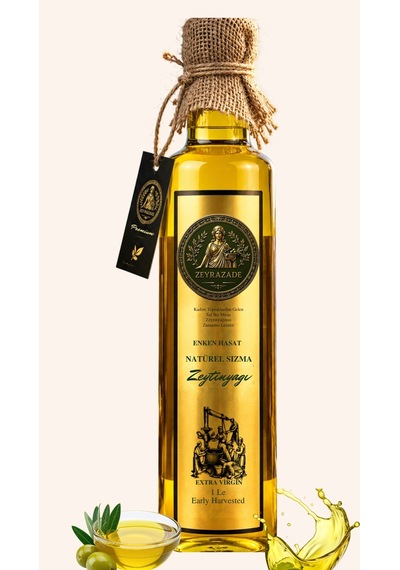 Zeyrazade Premium Erken Hasat Soğuk Sıkım Sızma Zeytinyağı 1L