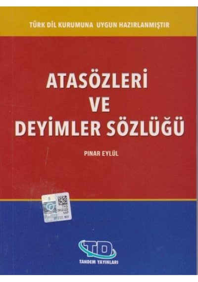 Atasözleri Ve Deyimler Sözlüğü Pınar Eylül Tandem Yayınları