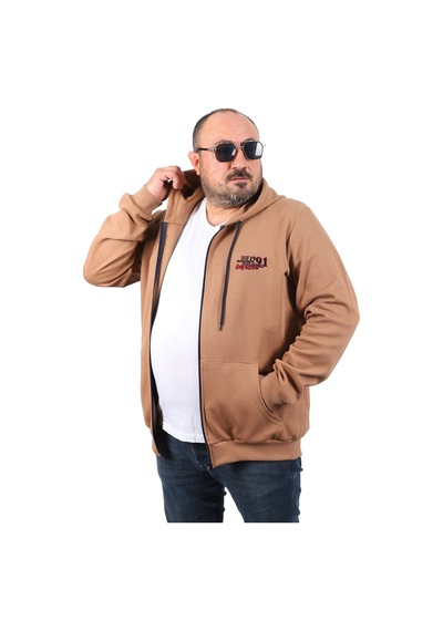 Moc Grande Mocgrande Büyük Beden Sweat Kapüşon Ninety One 22724 S.kahve