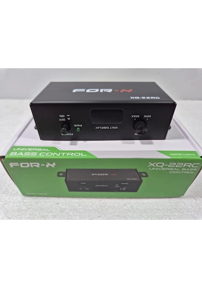 Bass Kontrol - For-x Xq-22rc Universal Amfi Bass Kontrol - Voltaj Göstergeli Bass Ayar Kumandası