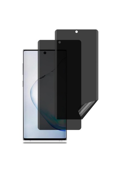 Galaxy Note 10 Privacy Hayalet Ekran Koruyucu 2 Adet - 9h Seramik Cam, Yan Görünme Engelleyici, Tam Kaplama