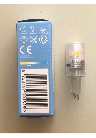 10 Adet Phılıps Corepro G 9 Led Kapsül 1.9w 25w 220 Lümen 2700k Sarı