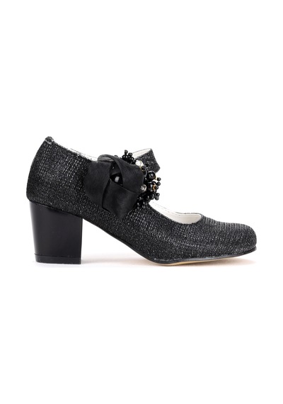 Kiko Kids Angelina Çupra Günlük Kız Çocuk 4 Cm Topuklu Abiye Ayakkabı Sedef