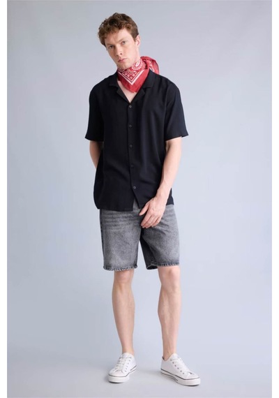 Defacto Straıght Fıt Jean Bermuda H8017ax26smnm36 Antrasit-nm36