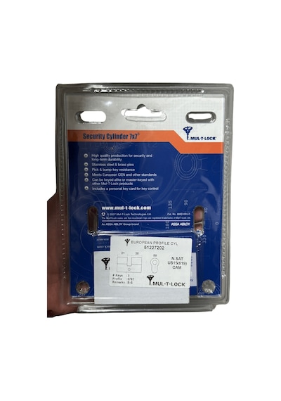Multlock 7x7 Tuzaklı Barel 3 Anahtarlı Kapı Kilidi 51227202
