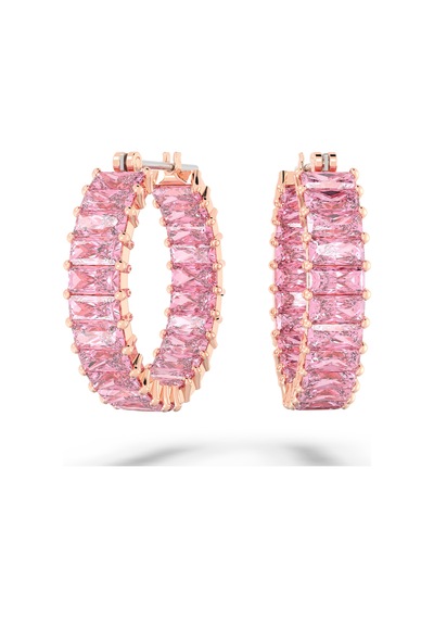 5657726 Swarovski Küpe Matrix:Pe Hoop Pin/Ros Çok Renkli