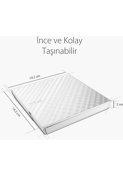 Asus Dvd Sdrw-08d2s-u Lıte Slım Usb 2.0 Beyaz