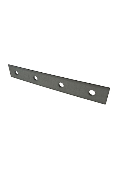 Cateksss Mobilya Dolap Bağlantı Sabitleme Düz Demir Gönye No:19 16x2x110 Mm - 28 Li Paket Gri