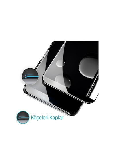 Bufalo Samsung Uyumlu Galaxy A30 A305 Ekran Koruyucu 5D Temperli Cam Siyah