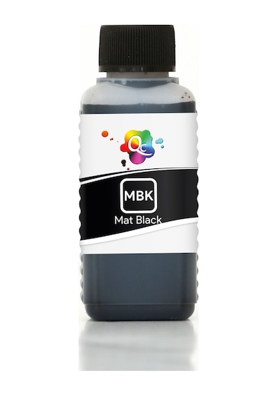 QC Epson SureColor SC T3000 w o stand Uyumlu Yazıcı Mürekkebi 100ml MBK Mat Black Mat Siyah Pigment