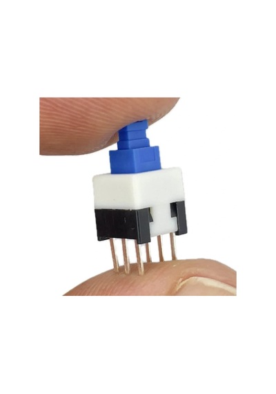 Ic-198 6 Pinli Bacaklı Kalıcılı Yaylı Push Buton 8x8mm