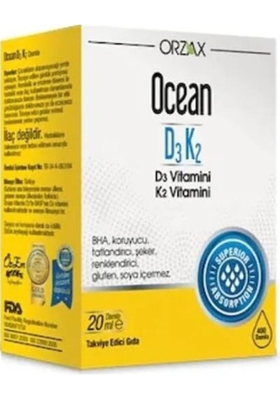 D3 K2 Damla 20ml