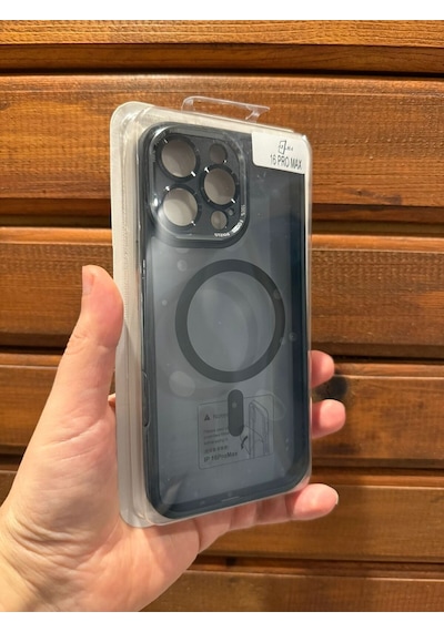 İphone 16 Pro Max Siyah Magsafe Uyumlu Telefon Kılıfı