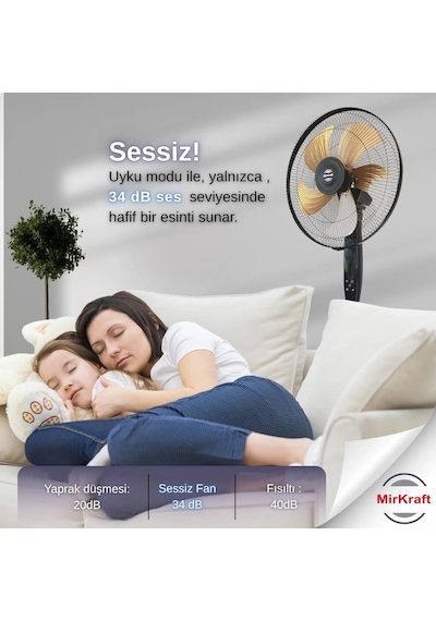 Mirkraft Fs-5018 Stand Fan Vantilatör 18'' Manuel