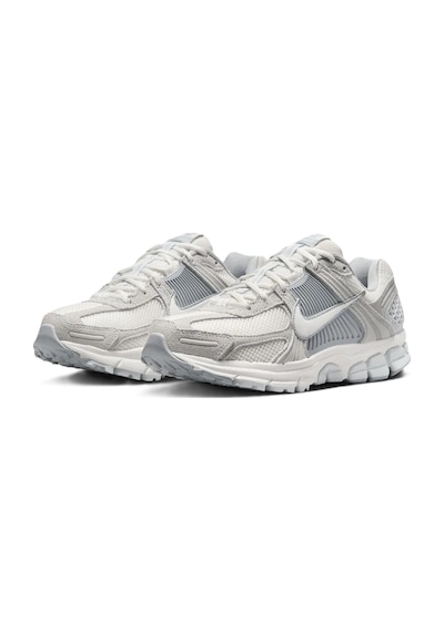 Nike Bowerman Zoom Vomero 5 Leather Womens Sneaker Hakiki Deri Reflektörlü Kadın Günlük Spor Ayakkabı Gri Gri