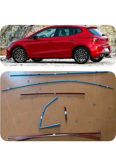 Seat İbiza Krom Cam Çıtası Tam Tur 14 Parça 2017+ Sonrası