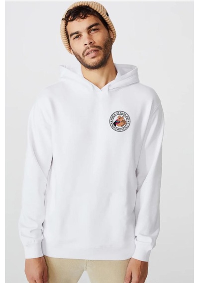 Popeye The Sailor Man Beyaz Erkek 3ip Kapşonlu Sweatshirt 001