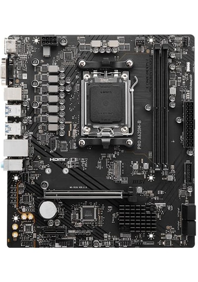 Msı Pro A620m-b Ddr5 6800mt/s 1xvga 1xhdmı 1xm.2 Usb3.2 Matx Am5 Amd Am5 9000/8000/7000 Serileri İle Uyumlu