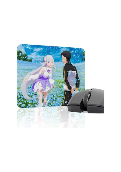 Re Zero Kaymaz Dikişli Kauçuk Oyuncu Mousepad V3 - 22x18 Gaming Mouse Pad Fare Altlığı