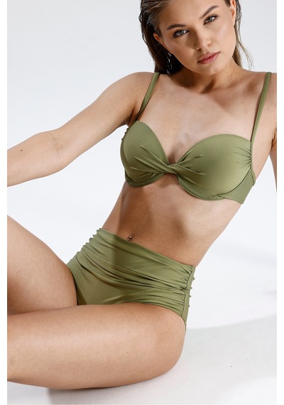 Magic Form Yüksek Bel Toparlayıcı Bikini Alt Yeşil - 728500066 Yeşil
