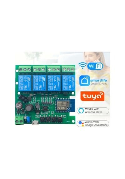 Tuya 4ch Akıllı WİFİ RF Anahtar